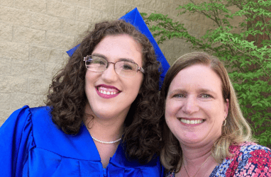 Nina Ferri with mom Jennifer